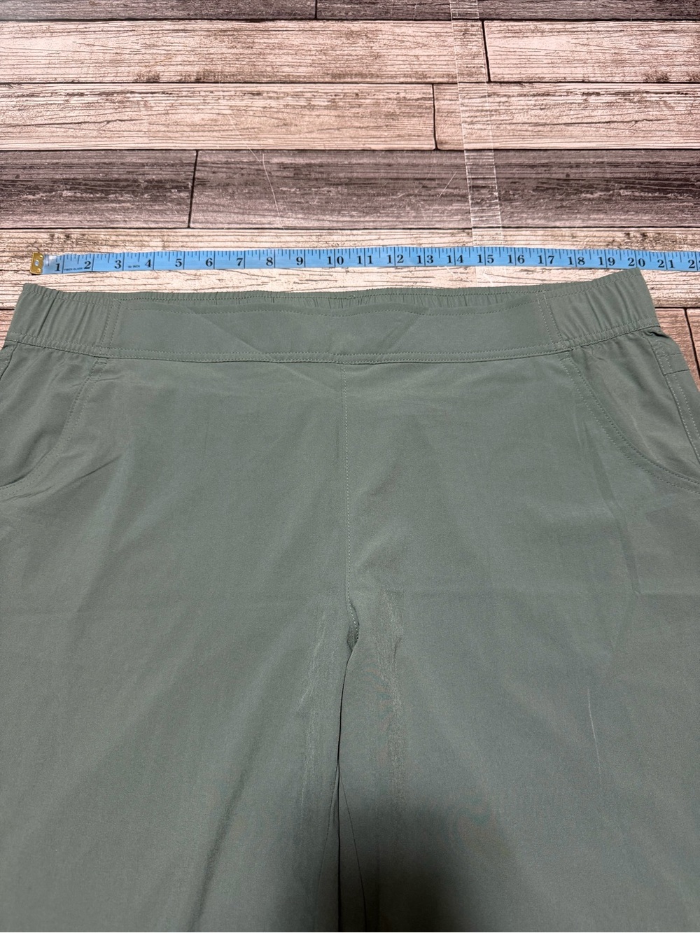 Eddie Bauer Traveler Ankle Pull On Hiking Pants Women’s XL Green (Inseam 27) - Picture 4 of 8